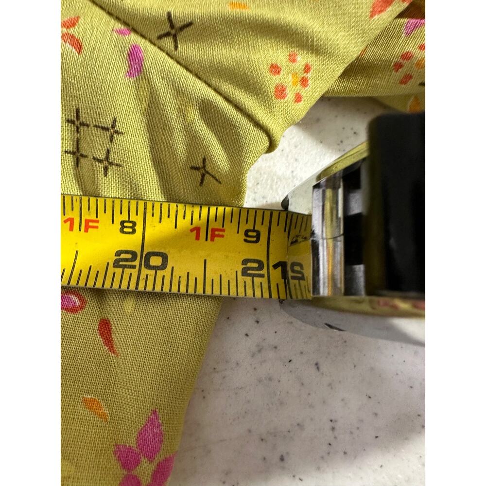 NEW Lilly Hill Button Up L Floral Pink L Cottagecore Boutique Ruffle 3/4 Slv D7 - Picture 5 of 6